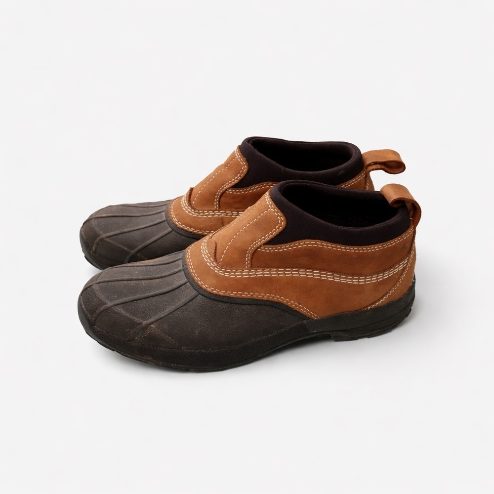 L.L. Bean Storm Chaser 4 Women’s Slip On Boots Brown Black Waterproof Size 8.5 M